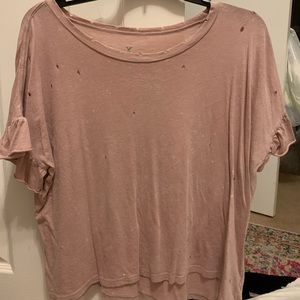 American Eagle distressed tee
